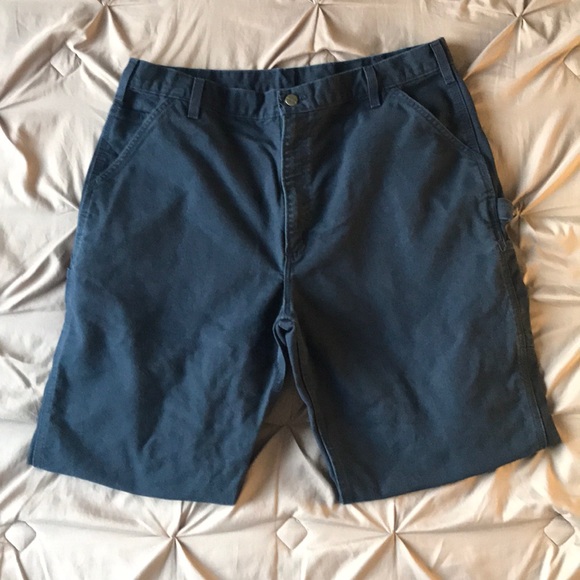 Men’s Carhartt Black Denim Cargo Pants - Picture 1 of 9